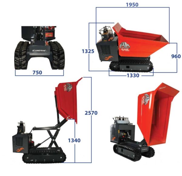 Slane Tool Track Barrow (Diesel) Slane 1000 kilo Carry Capacity - Olympus Plant ...