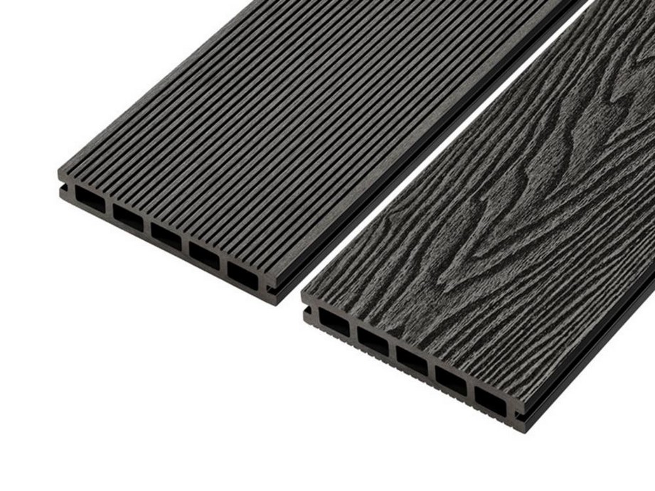 Sylvan hollow-core composite decking board profile